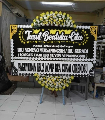 Papan Bunga di Pakansari Bogor